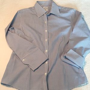 Brooks Brothers 346 sz 8 blue White check NICE